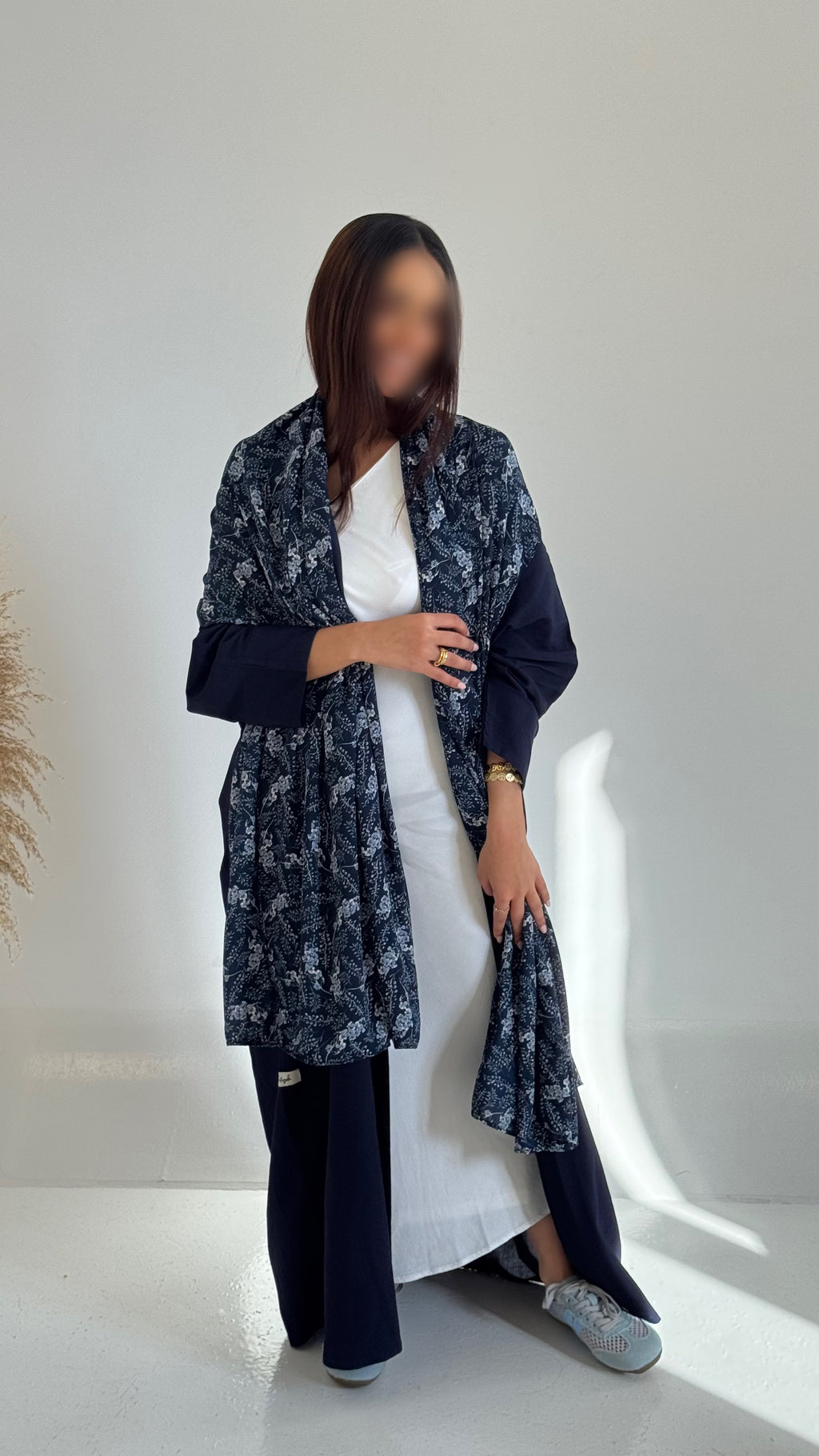 Dark Blue Abaya
