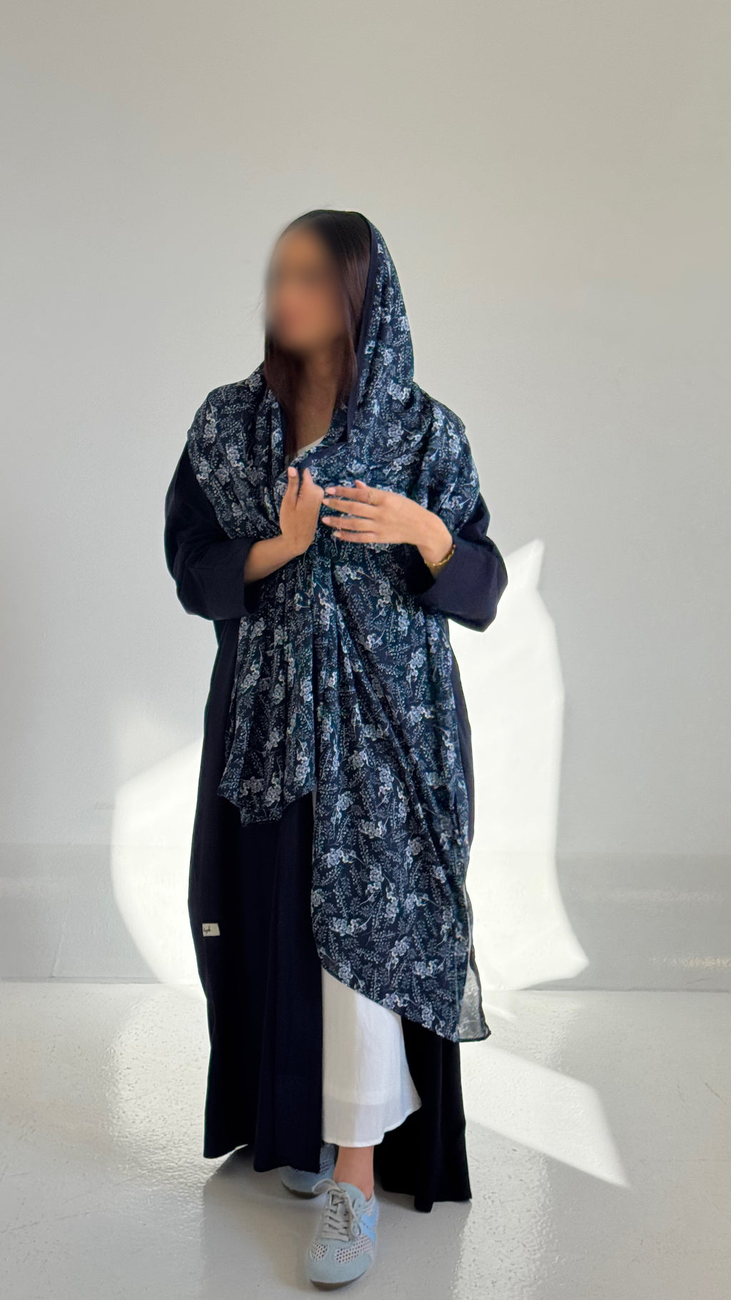 Dark Blue Abaya