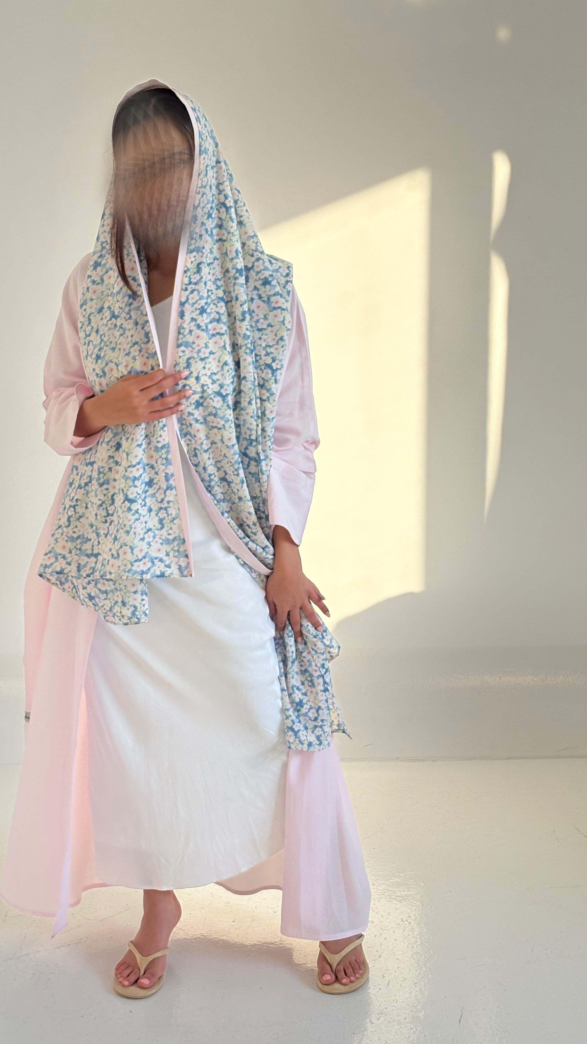 Baby Pink Tailored Abaya