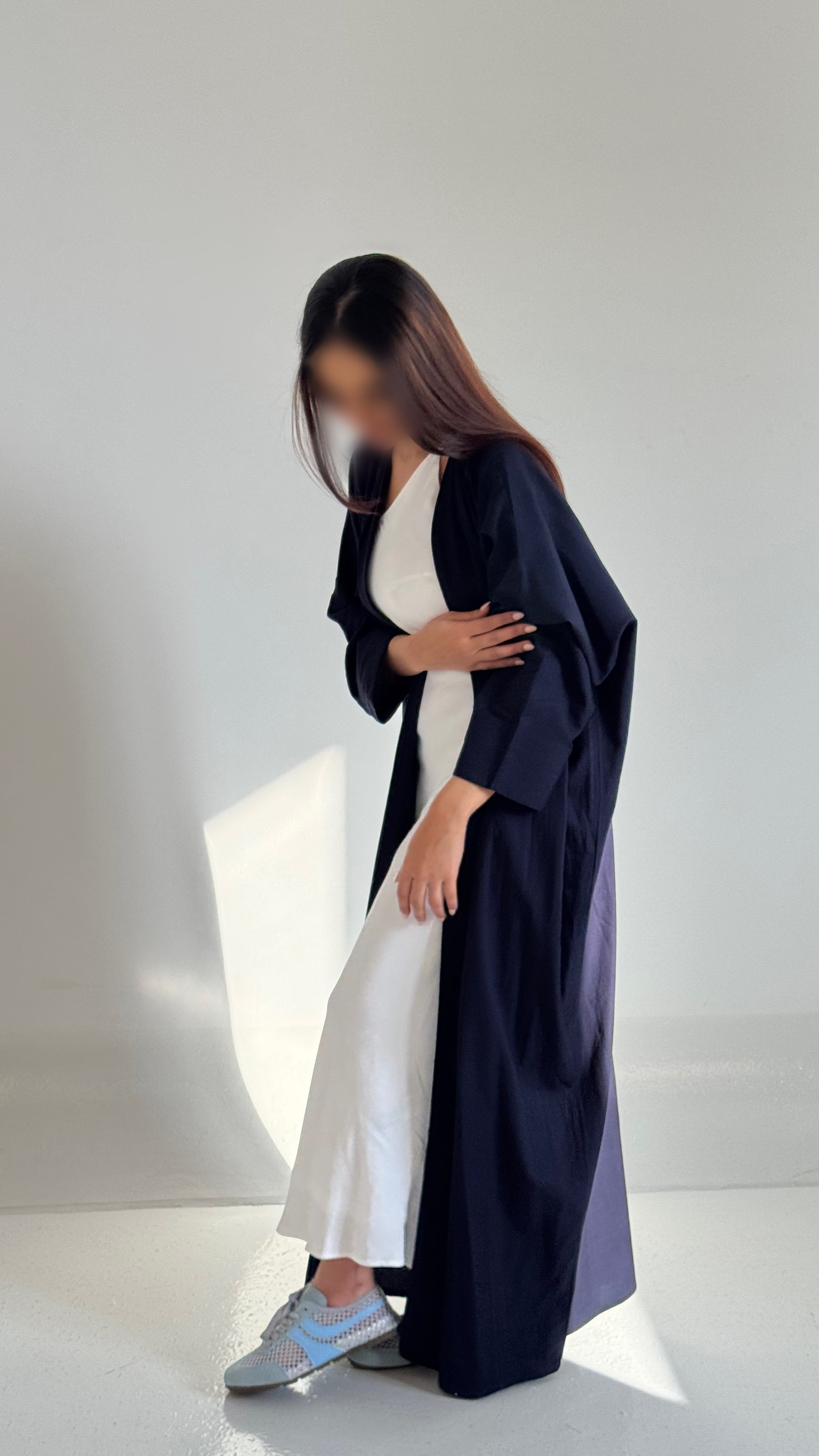 Dark Blue Abaya